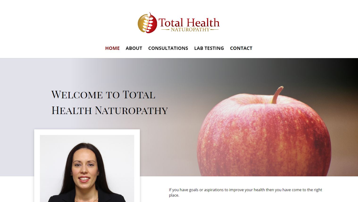 Total Health Naturopathy home page website