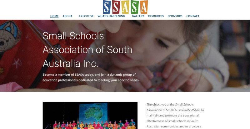Small Schools Association of South Australia home page image
